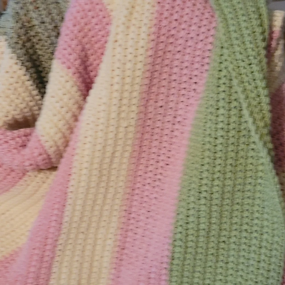Hand Crafted Crochet Quilt New